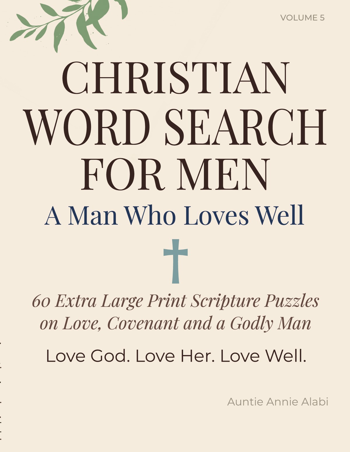 Christian Word Search for Men · A Man Who Loves Well book cover
